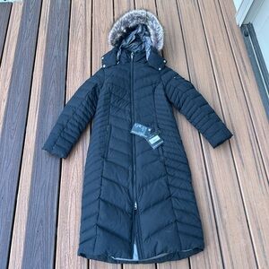 Eddie Bauer Black Quilted Down Jacket